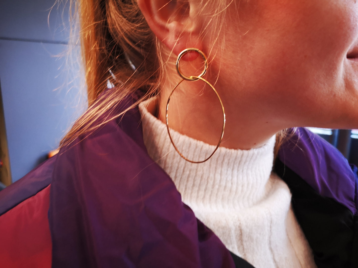 Christelle metal hoops