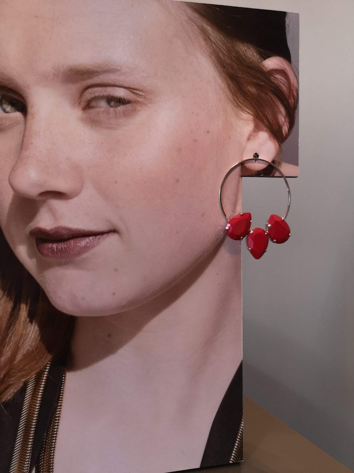 Livia earrings with 3 classic crystals