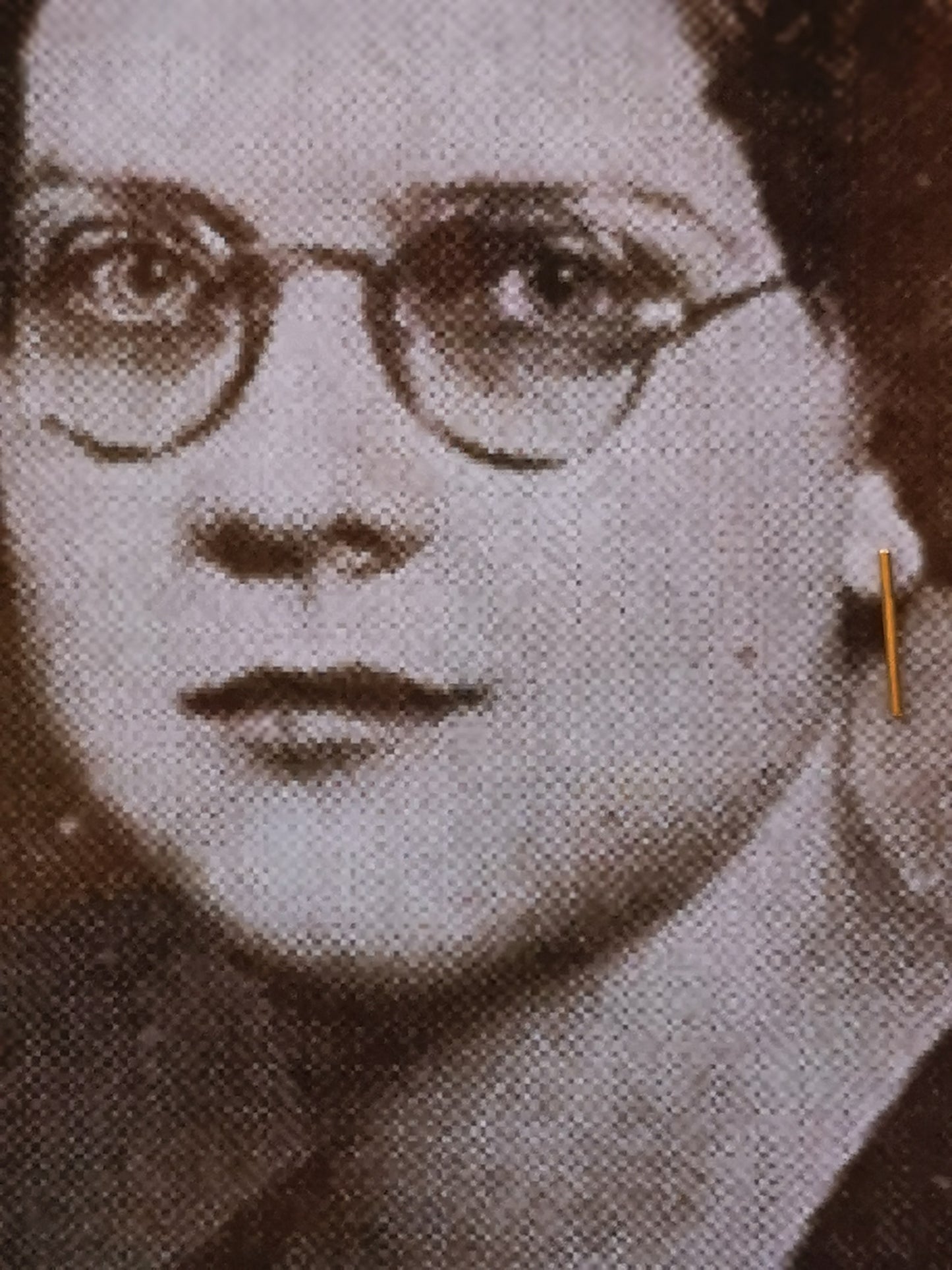 Mellan, 25 mm stick earrings