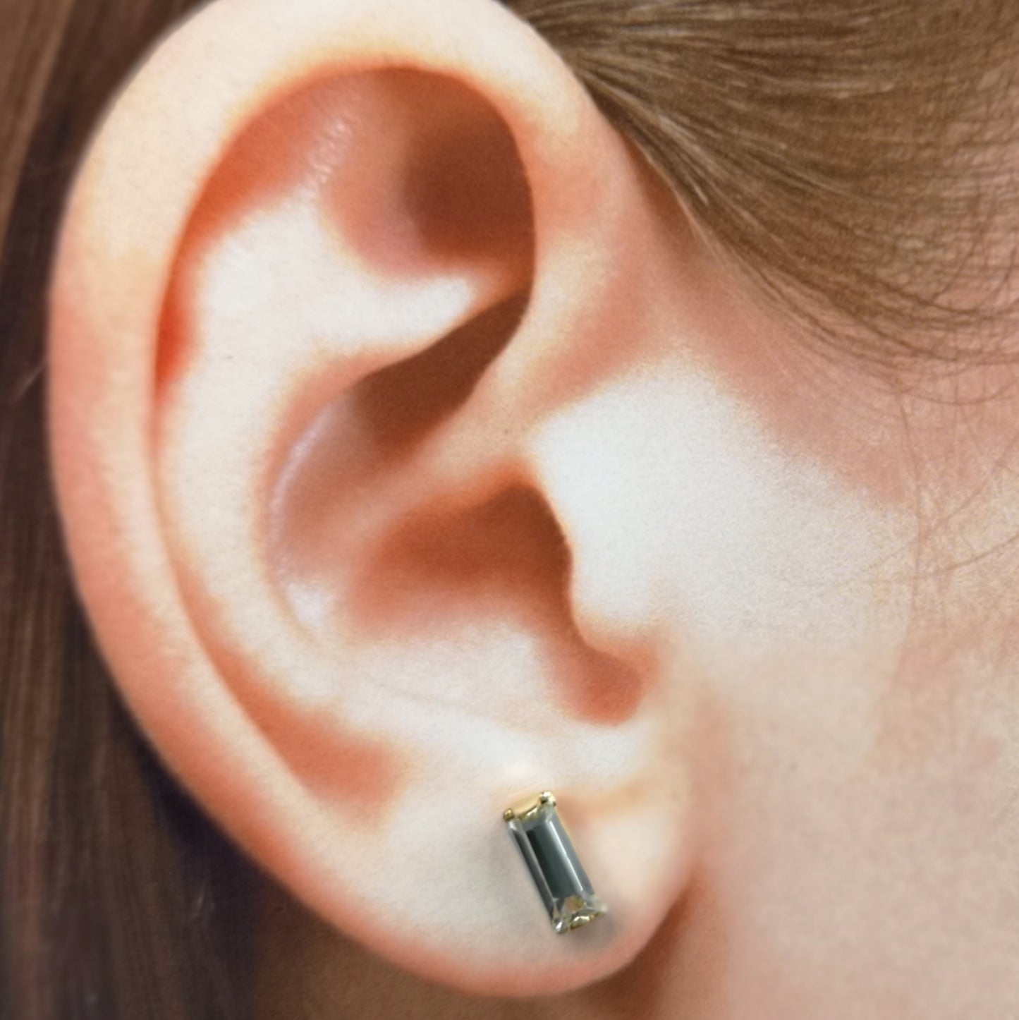 Flingan, 7*3 mm crystal earrings