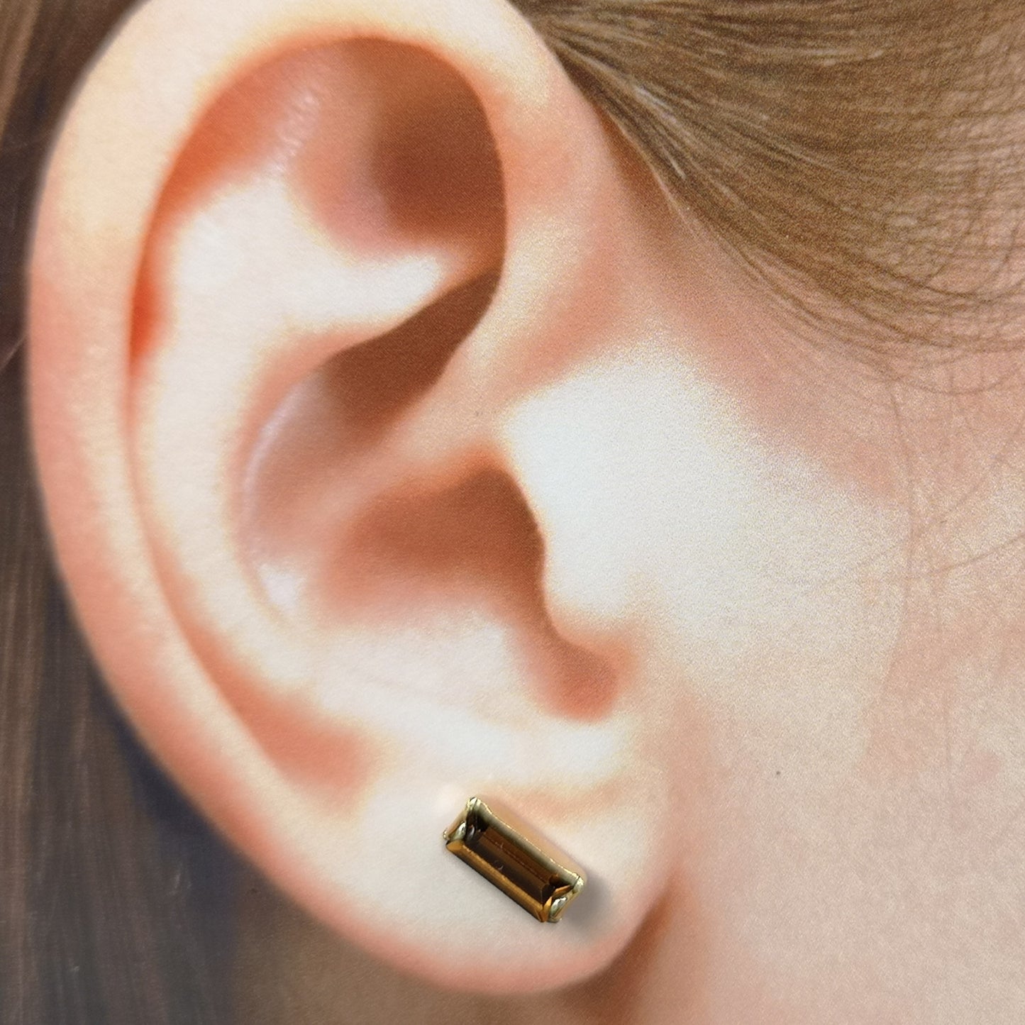 Flingan, 7*3 mm crystal earrings