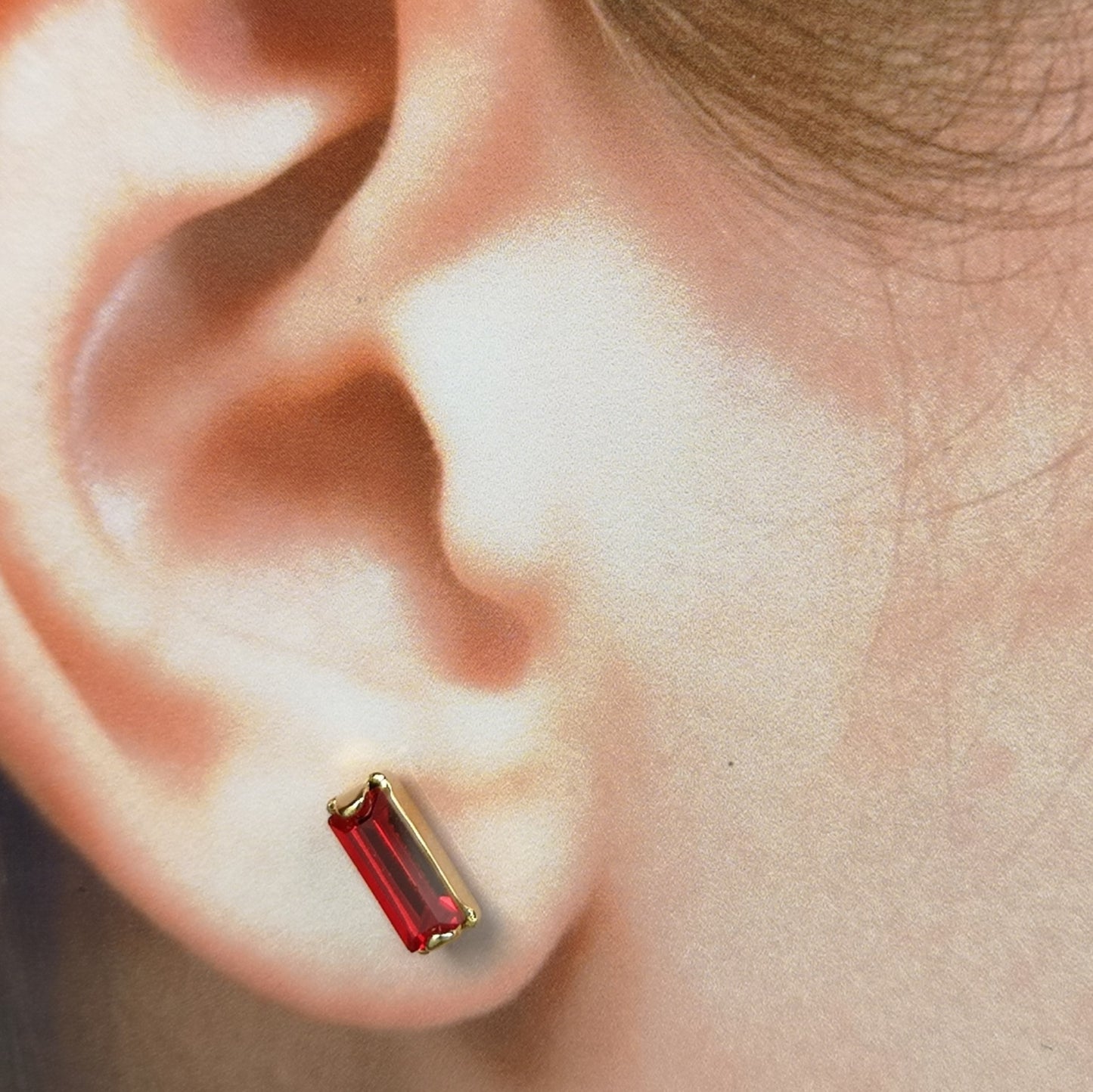 Flingan, 7*3 mm crystal earrings