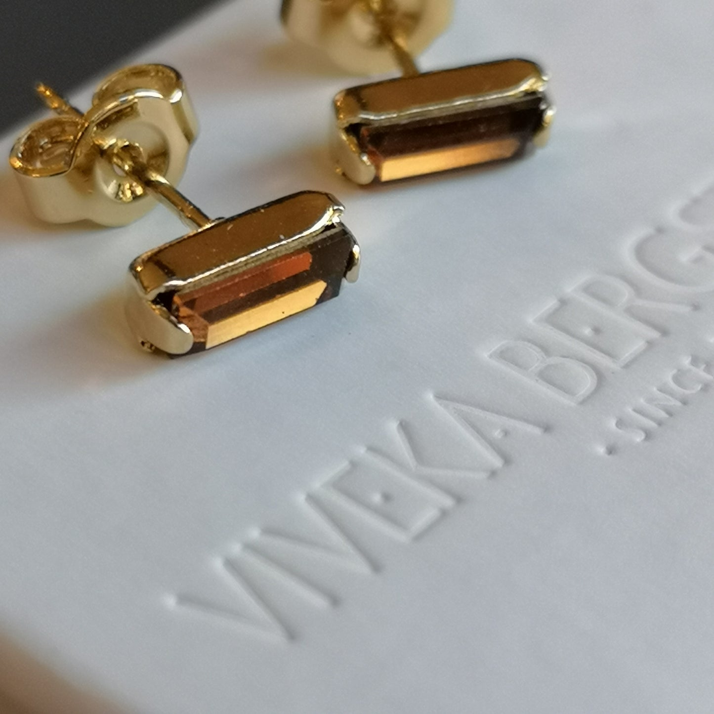 Flingan, 7*3 mm crystal earrings