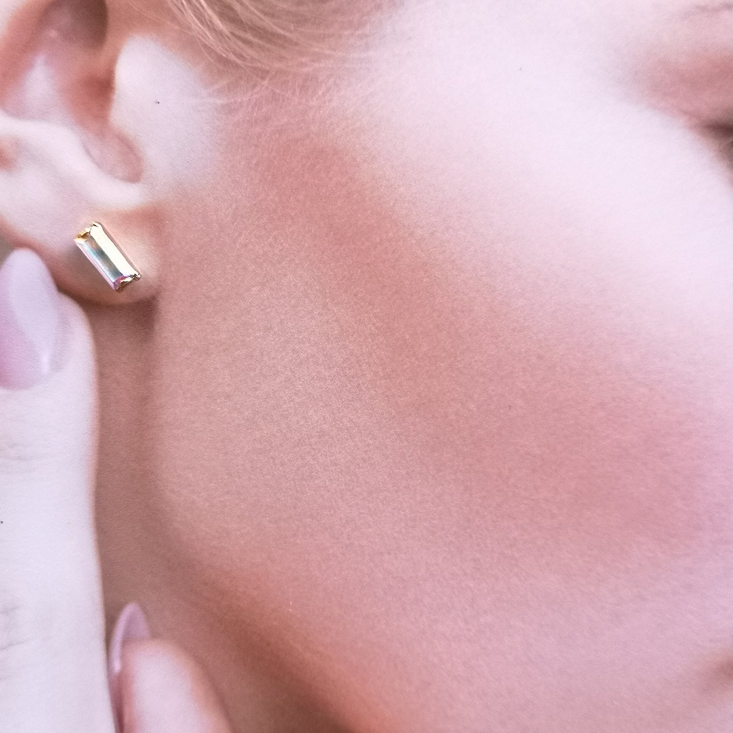 Flingan, 7*3 mm crystal earrings