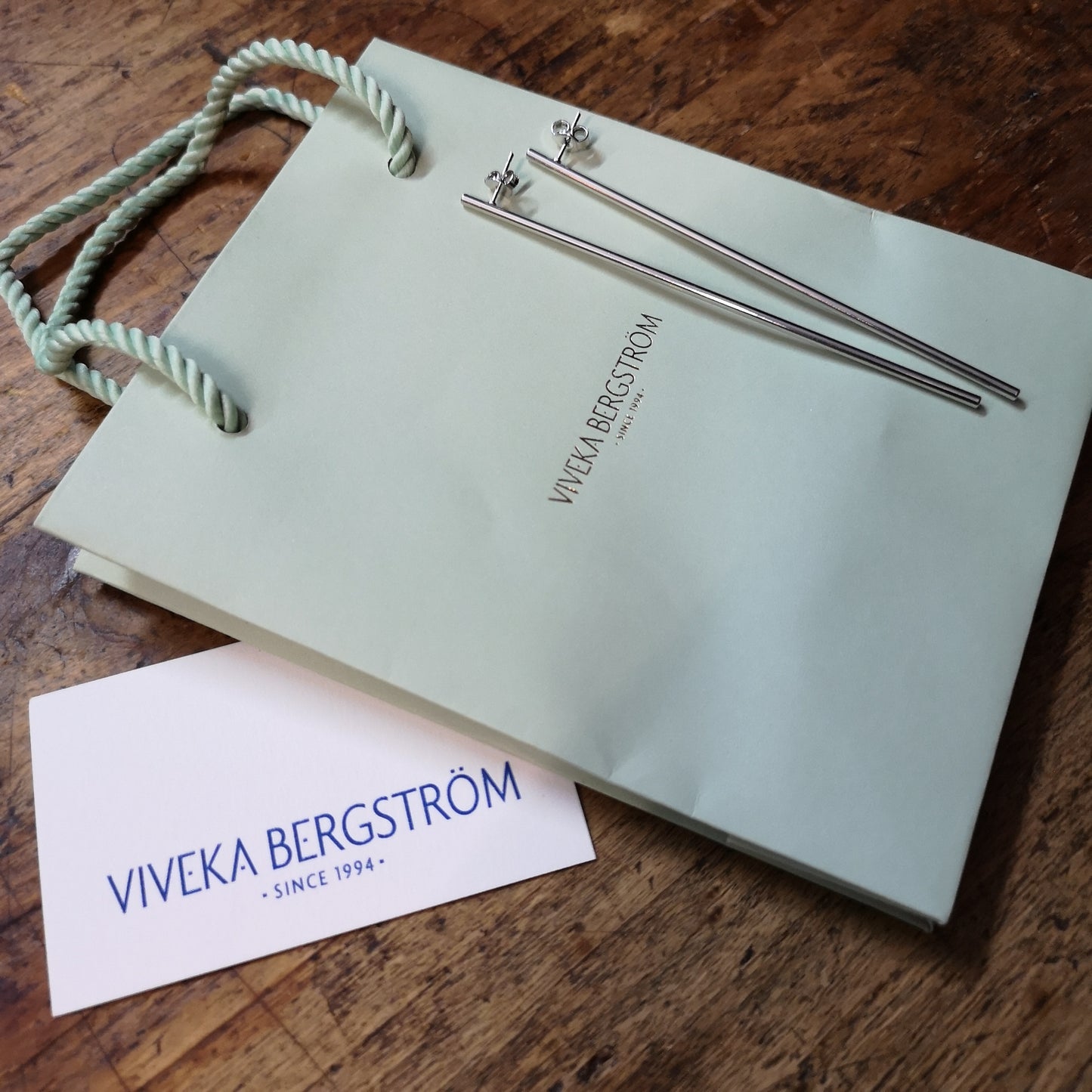 Stickan, 95 mm stick earrings