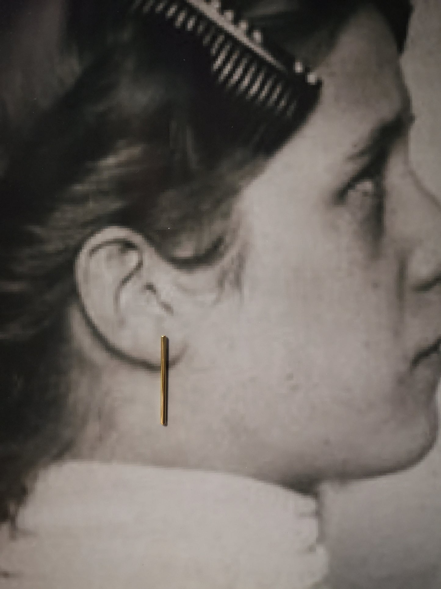 Pinnen, 35 mm stick earrings