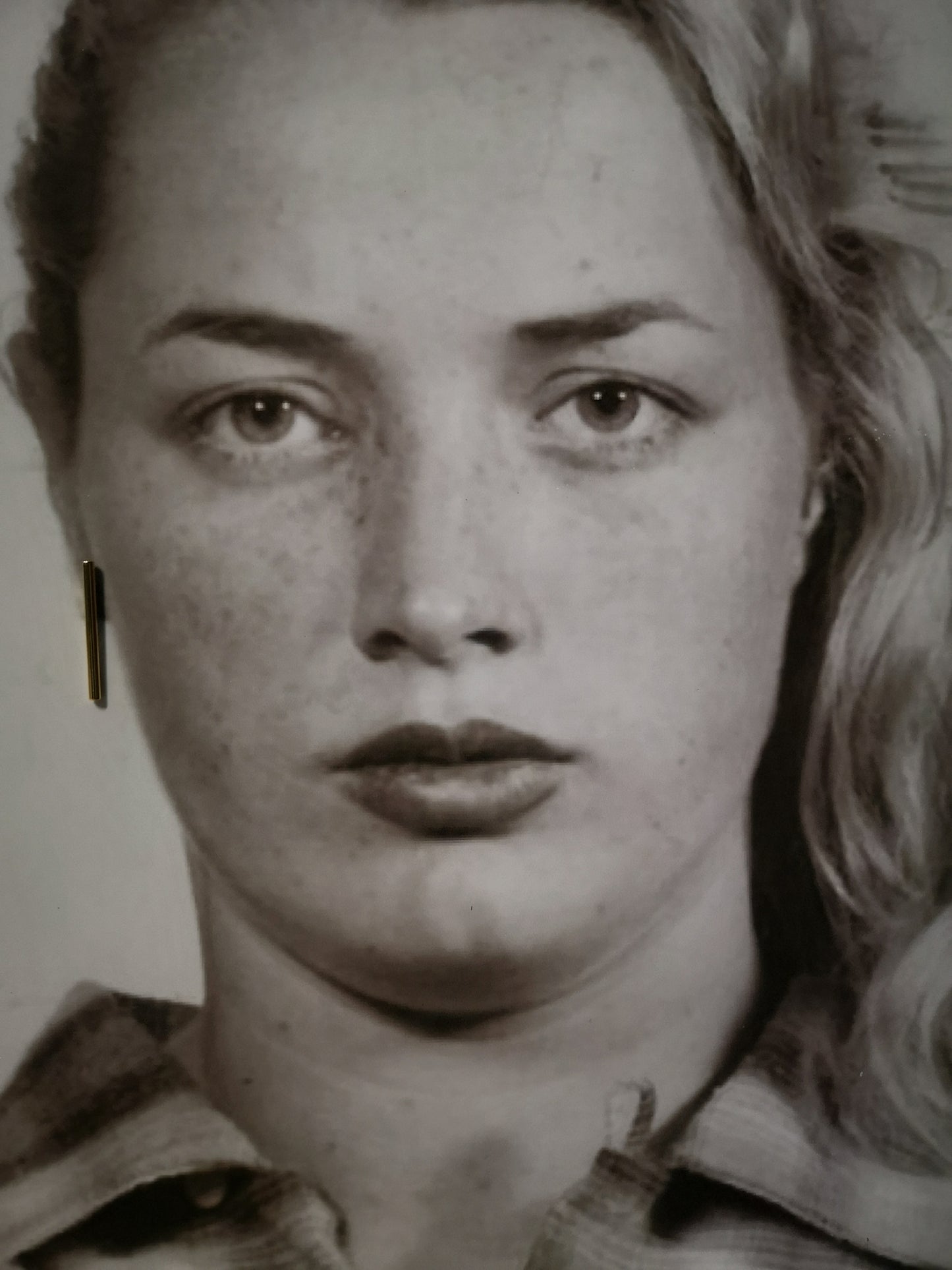 Mellan, 25 mm stick earrings