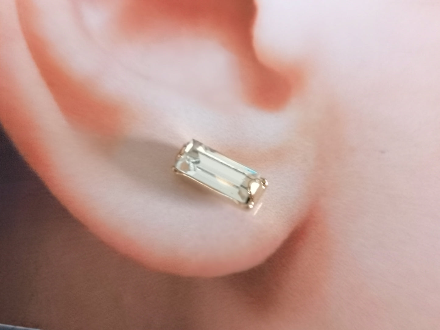 Flingan, 7*3 mm crystal earrings